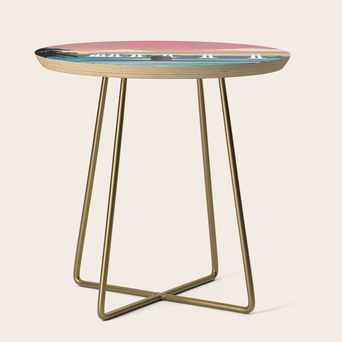 San Diego, CA - Submarine Homeport Side Table Gallery Image 1