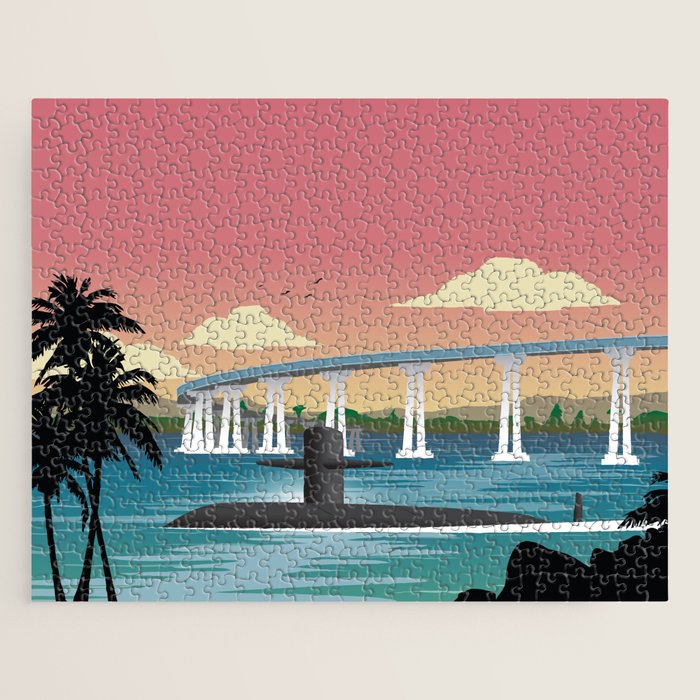 San Diego, CA - Submarine Homeport Jigsaw Puzzle Gallery Image 1
