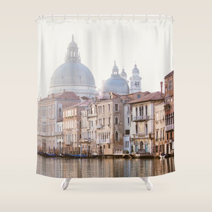 Grand Canal - Venice Italy Travel Photography Shower Curtain Gallery Image 1