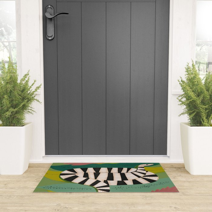 Striped Snake Welcome Mat Gallery Image 3