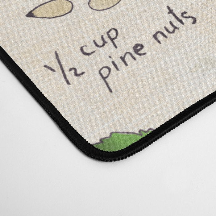 Pesto. Illustrated Recipe. Desk Mat Gallery Image 4