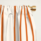 Mid Century Modern Geometric 195 in Navy Blue Orange Window Curtain Gallery Image 2