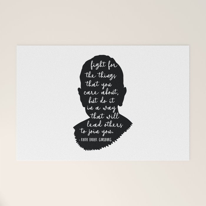 Ruth Bader Ginsburg Quote Welcome Mat Gallery Image 1
