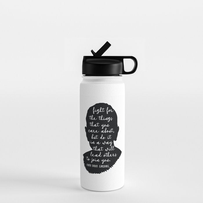 Ruth Bader Ginsburg Quote Water Bottle Gallery Image 1