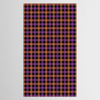 Halloween Gingham Check Pattern Purple Orange Black  Tablecloth Gallery Image 2