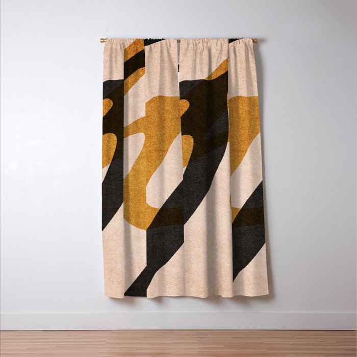 ABSTRACT ALPHABET / Script P Window Curtain Gallery Image 3