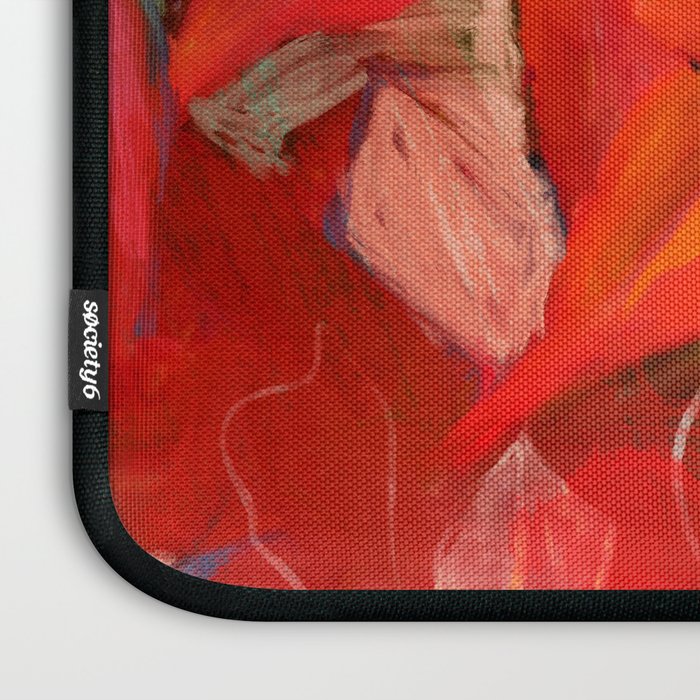 red leaves abstract art Laptop Sleeve Gallery Image 3