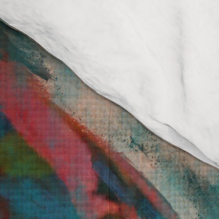 red leaves abstract art Comforter Gallery Image 4