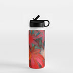 red leaves abstract art Water Bottle Gallery Image 1