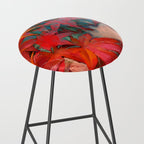 red leaves abstract art Stool Gallery Image 2