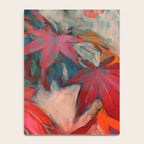 red leaves abstract art Notebook Gallery Image 4