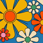 Groovy Colorful Retro Floral Daydream 60s 70s Flower Abstract Coffee Mug Gallery Image 2