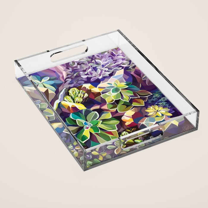 SUCCULENTS Acrylic Tray Gallery Image 1