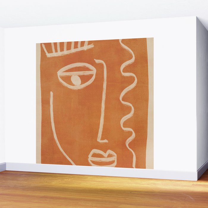 Abstract Face 26 Wall Mural Gallery Image 2