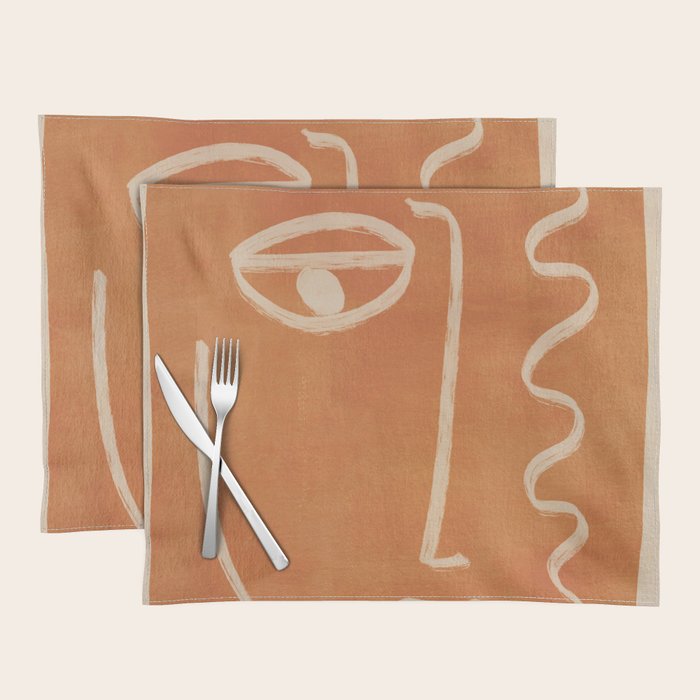 Abstract Face 26 Placemat Gallery Image 1