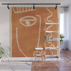Abstract Face 26 Wall Mural Gallery Image 1