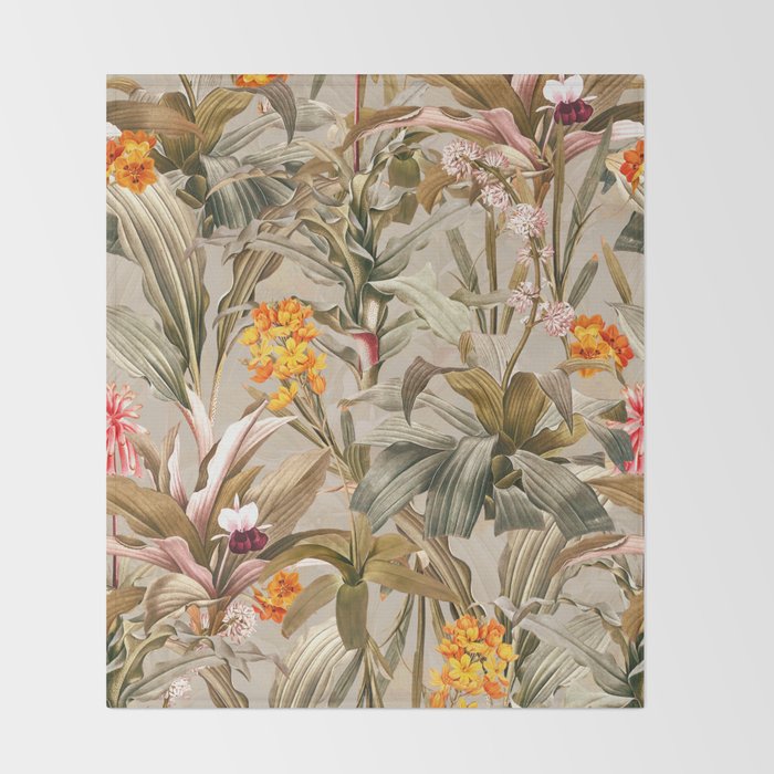 Magical Garden XI Throw Blanket Gallery Image 2