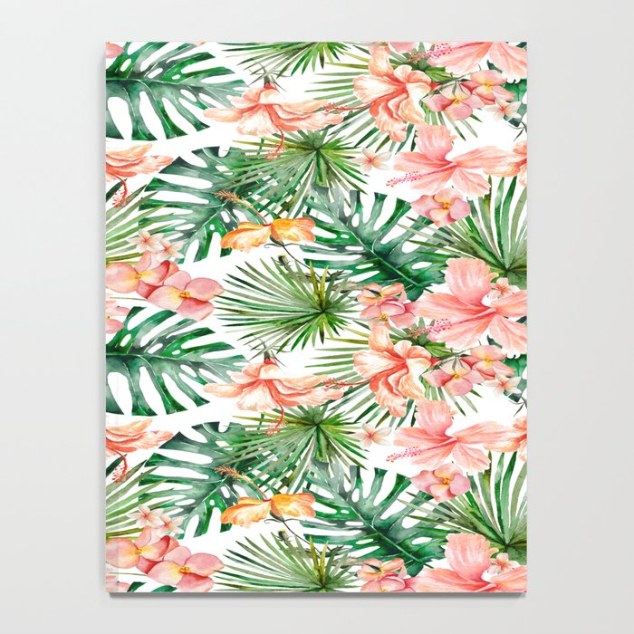 Tropical Jungle Hibiscus Flowers - Floral Notebook Gallery Image 4