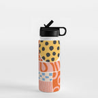 Mid Century Collage | PATTERN 03: The Retro Edition Water Bottle Gallery Image 1