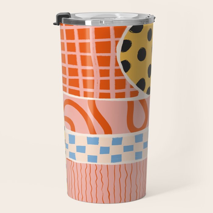 Mid Century Collage | PATTERN 03: The Retro Edition Travel Mug Gallery Image 3