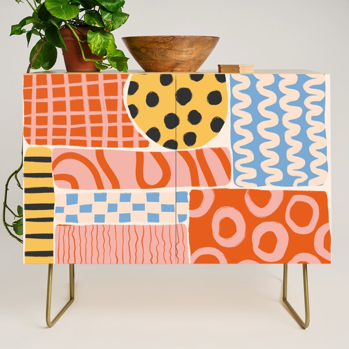 Mid Century Collage | PATTERN 03: The Retro Edition Credenza Gallery Image 1
