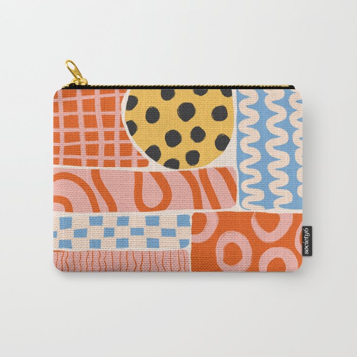 Mid Century Collage | PATTERN 03: The Retro Edition Carry All Pouch Gallery Image 1