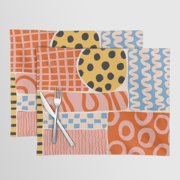 Mid Century Collage | PATTERN 03: The Retro Edition Placemat Gallery Image 1