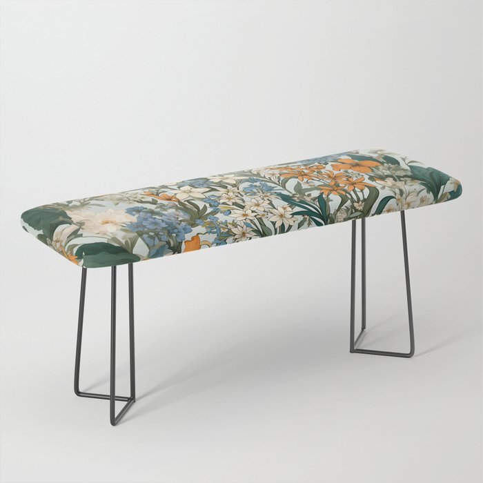 Countryside Bloom Floral Cottage Allure Bench Gallery Image 1