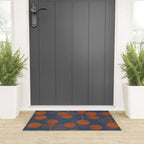 blue and orange midcentury dots pattern Welcome Mat Gallery Image 3