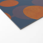 blue and orange midcentury dots pattern Welcome Mat Gallery Image 2