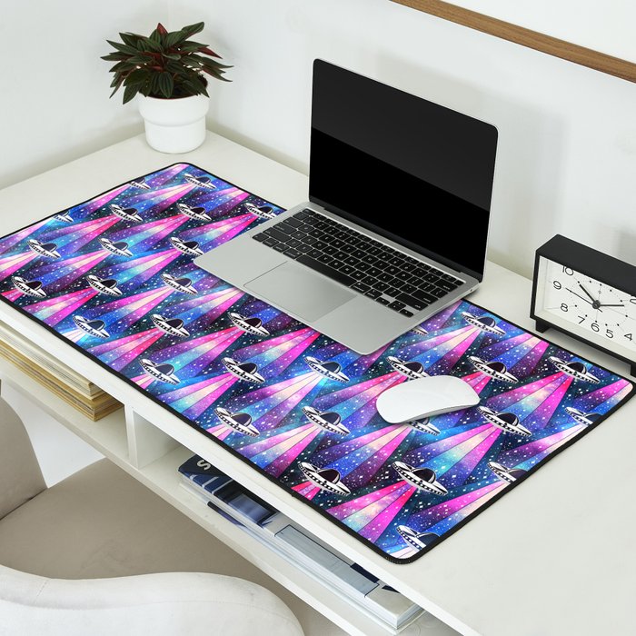 Cosmic UFO Desk Mat Gallery Image 2