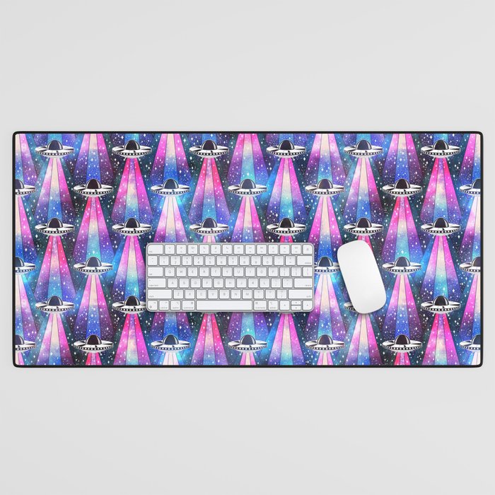 Cosmic UFO Desk Mat Gallery Image 1