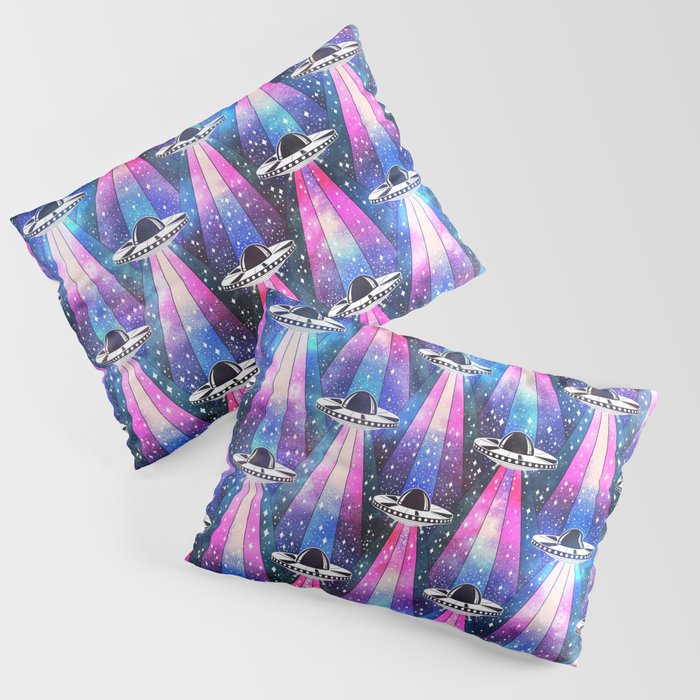 Cosmic UFO Pillow Sham Gallery Image 1