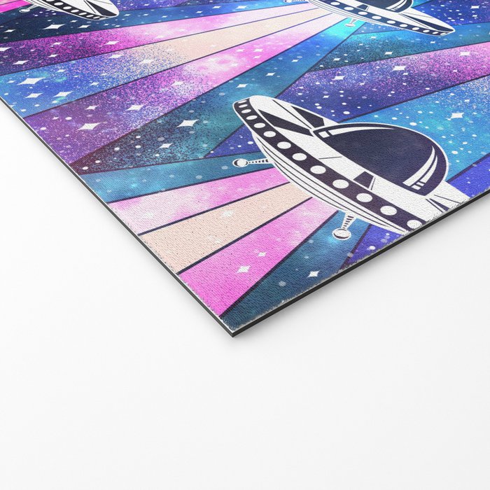 Cosmic UFO Welcome Mat Gallery Image 2