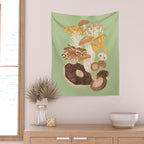 Mushrooms Wall Tapestry Gallery Image 2