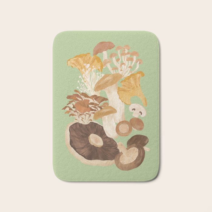 Mushrooms Bath Mat Gallery Image 1