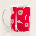 Red flower pattern  Coffee Mug Gallery Image 3