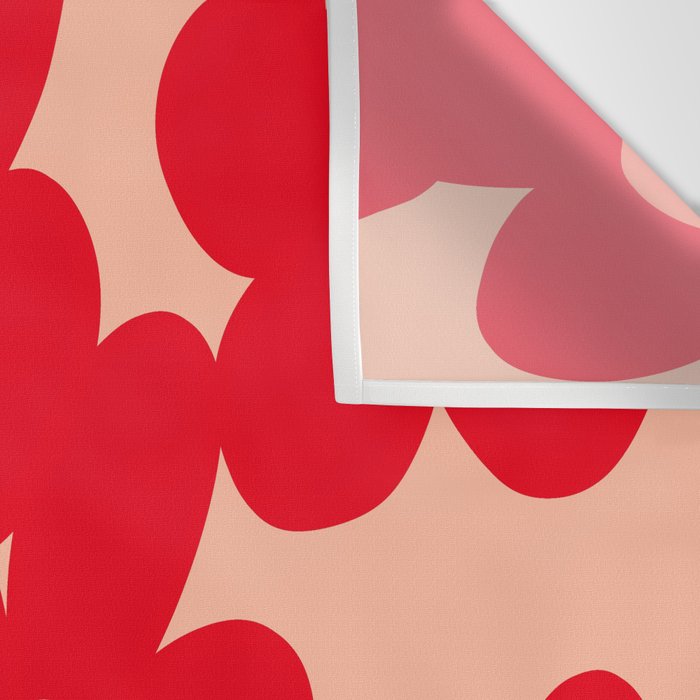 Red flower pattern  Wall Tapestry Gallery Image 3