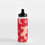 Red flower pattern  Water Bottle Gallery Image 2