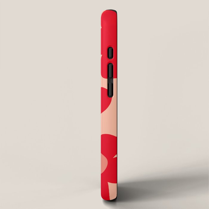 Red flower pattern  iPhone Case Gallery Image 2