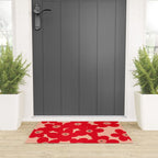 Red flower pattern  Welcome Mat Gallery Image 3