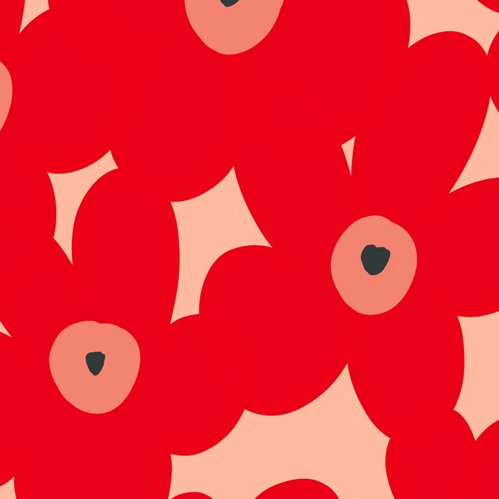 Red flower pattern  Coffee Mug Gallery Image 2