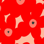 Red flower pattern  Coffee Mug Gallery Image 2