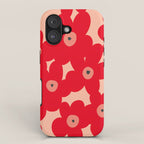 Red flower pattern  iPhone Case Gallery Image 1