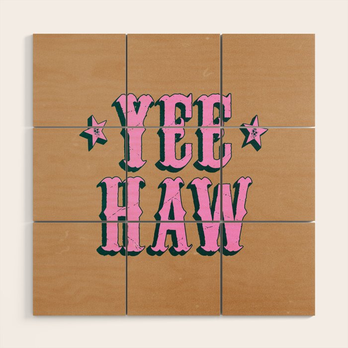 Yee Haw: Full Rodeo Edition Wood Wall Art Gallery Image 1