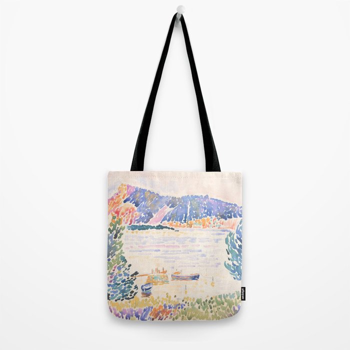 Cap NeÌgre by Henri-Edmond Cross 1909 French Cottage Mountain Country and Farmhouse Aesthetic Tote Bag Gallery Image 2
