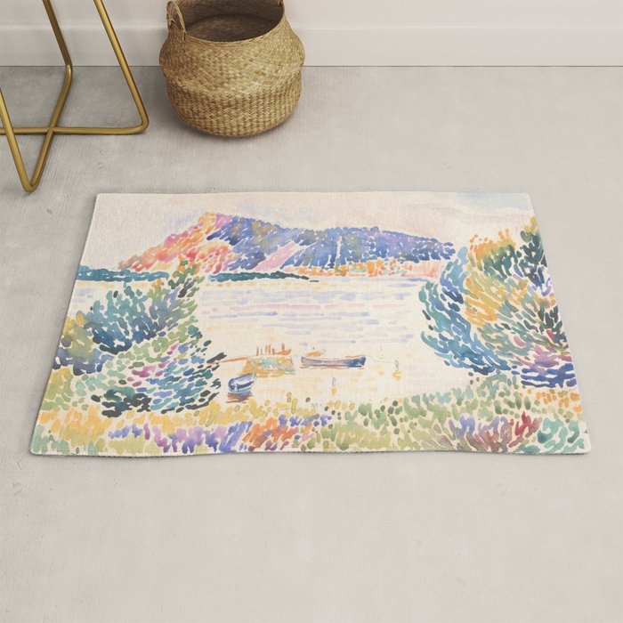 Cap NeÌgre by Henri-Edmond Cross 1909 French Cottage Mountain Country and Farmhouse Aesthetic Rug Gallery Image 1