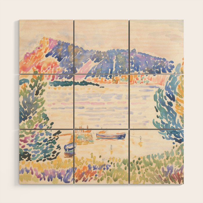 Cap NeÌgre by Henri-Edmond Cross 1909 French Cottage Mountain Country and Farmhouse Aesthetic Wood Wall Art Gallery Image 1