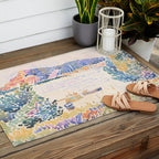 Cap NeÌgre by Henri-Edmond Cross 1909 French Cottage Mountain Country and Farmhouse Aesthetic Outdoor Rug Gallery Image 2