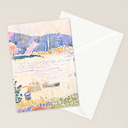 Cap NeÌgre by Henri-Edmond Cross 1909 French Cottage Mountain Country and Farmhouse Aesthetic Stationery Card Gallery Image 2